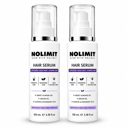NOLIMIT Advanced Hair Serum – With Almond, Argan, Castor & Rosemary Oils | 100ml